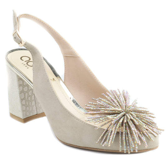 AGA Pantofi dama decupati PFA 1849.2132.1621 bej ID4504-BEJ