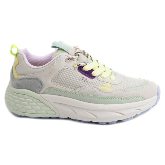 JEEP Sneakers dama JL51513A WHITE/LIGHT MINT WHITE/LIGHT MINT WHITE/LIME ID4507-WLM