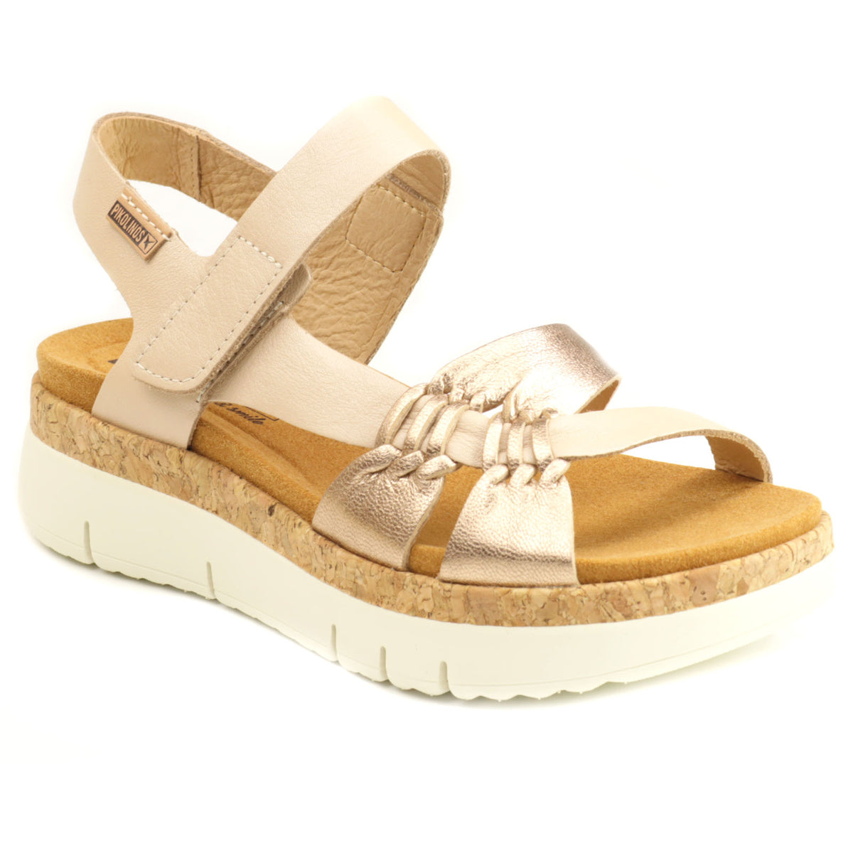Pikolinos Sandale dama piele naturala PALMA W4N 0968CLC1 CHAMPAGNE ID4517-CHAM