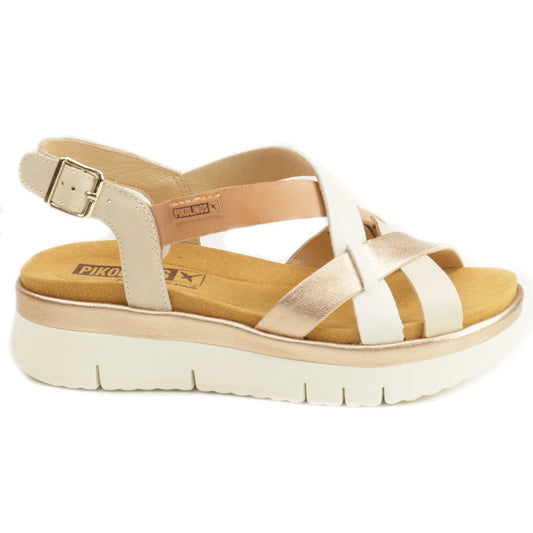 Pikolinos Sandale dama piele naturala PALMA W4N 0650C1 MARFIL ID4518-MARF
