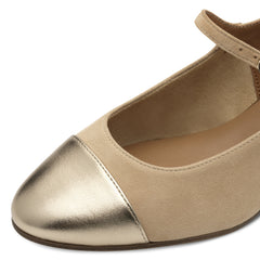 Tamaris Pantofi dama decupati 1 29630 44 BEIGE/GOLD ID4561-BEIG