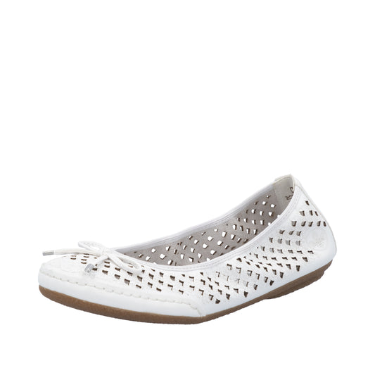 Rieker Balerini dama 41489 80 alb ID4588-ALB