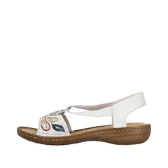 Rieker Sandale dama 608B4 80 alb ID4597-ALB