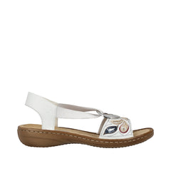 Rieker Sandale dama 608B4 80 alb ID4597-ALB