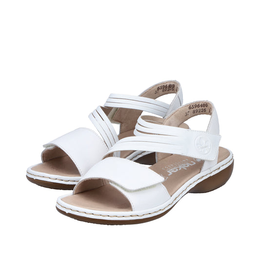 Rieker Sandale dama 65964 80 alb ID4601-ALB