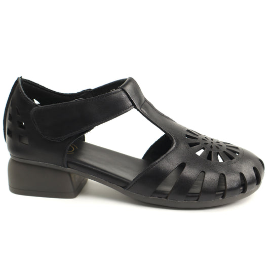 Formazione Pantofi dama decupati 631 BLACK ID4610-BLK