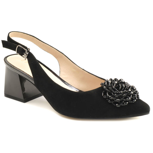 Epica Pantofi dama decupati K3K360013B 01 I negru velur ID4617-NGV