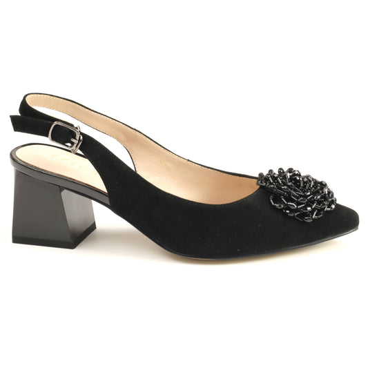 Epica Pantofi dama decupati K3K360013B 01 I negru velur ID4617-NGV