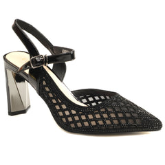 Epica Pantofi dama decupati K3K360053A 01 Z negru+multicolor ID4618-NG.MCL