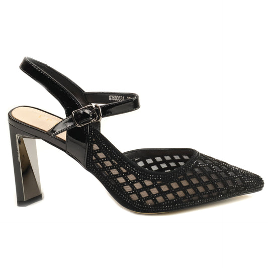 Epica Pantofi dama decupati K3K360053A 01 Z negru+multicolor ID4618-NG.MCL