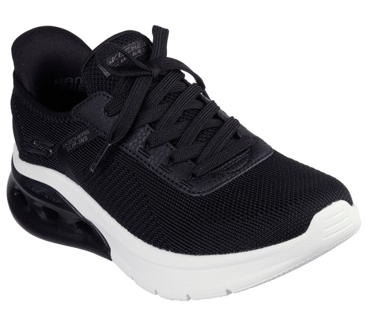 Skechers Pantofi dama sport Slip Ins BOBS ARC WAVES 2.0 NOW IT 117638 LILAC BLACK ID4632-BLK