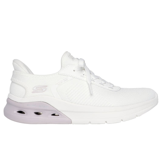 Skechers Pantofi dama sport Slip Ins BOBS ARC WAVES 2.0 NOW IT 117638 LILAC OFF WHITE ID4632-OFWT
