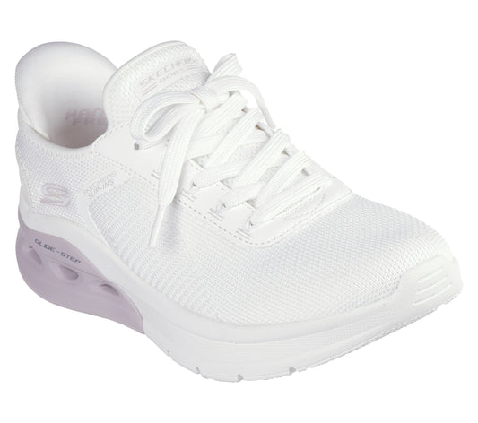 Skechers Pantofi dama sport Slip Ins BOBS ARC WAVES 2.0 NOW IT 117638 LILAC OFF WHITE ID4632-OFWT