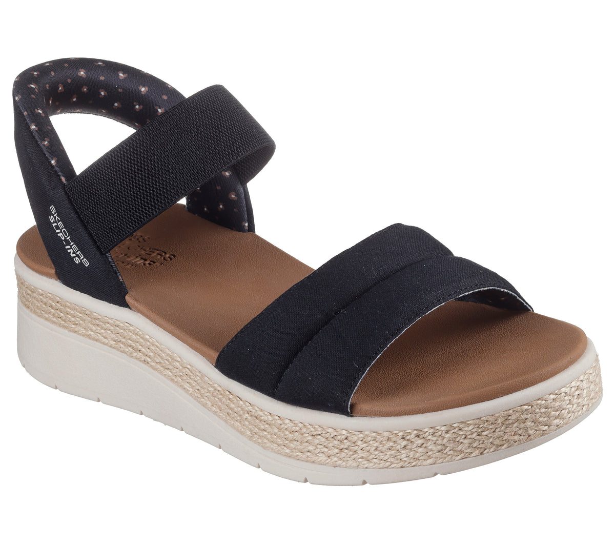 Skechers Sandale dama Slip Ins BOBS SUN RAY 114413 BLACK ID4645-BLK
