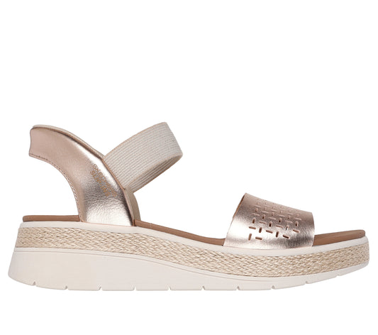 Skechers Sandale dama Slip Ins BOBS SUN RAY STEP ASIDE 114415 ROSE/GOLD ID4646-RSGD