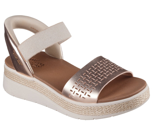 Skechers Sandale dama Slip Ins BOBS SUN RAY STEP ASIDE 114415 ROSE/GOLD ID4646-RSGD