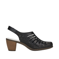 Rieker Pantofi dama decupati 40959 00 negru ID4688-NG