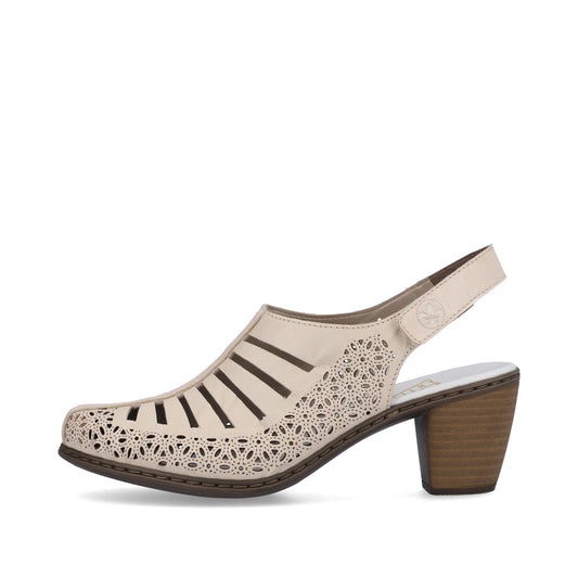 Rieker Pantofi dama decupati 40959 60 crem ID4689-CRM