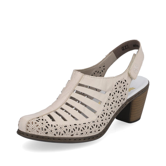 Rieker Pantofi dama decupati 40959 60 crem ID4689-CRM