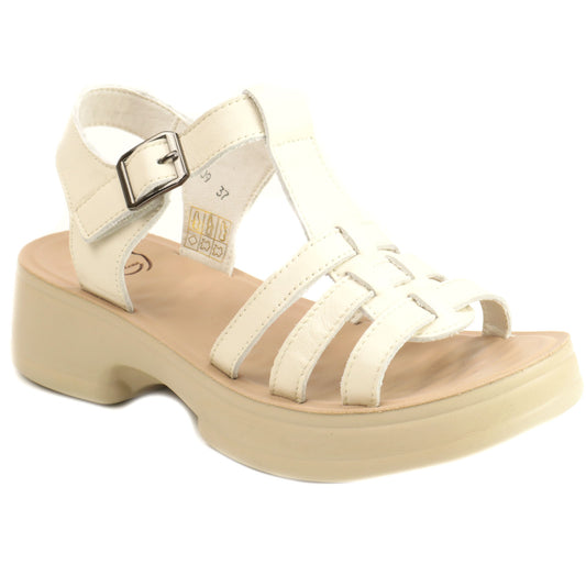Formazione Sandale dama 246609T CREAM ID4702-CREAM
