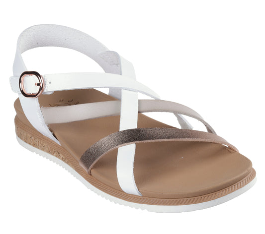 Skechers Sandale dama DESERT KISS LOW PEAK RANK 114709 WHITE ID4747-WHT