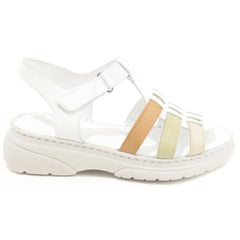 Anna Viotti Sandale dama D60 336 alb+multicolor ID4798-ALB.MCL