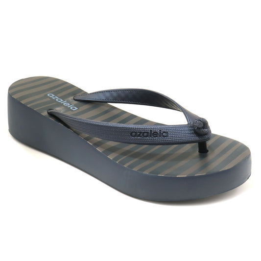 Azaleia Slapi dama Mari Print Light Plat 18444 90980 NAVY ID4805-NVY