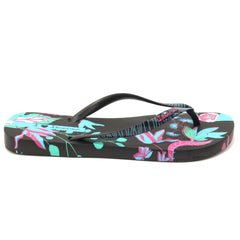 Ipanema Slapi dama Flower Bomb 26890 AE067 BLACK/BLUE/PINK ID4828-BKBLPK