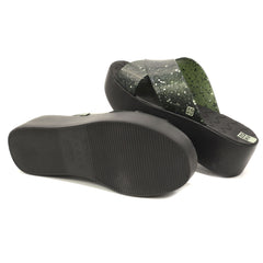 Zaxy Papuci dama Wonder Tam 18095 90713 GREEN GLITTER ID4837-GRGLIT