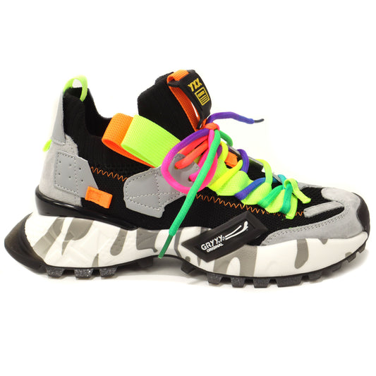 GRYXX Pantofi dama 4S18159W PDPD 01 Z BLACK/MULTICOLOR ID4851-BKMT