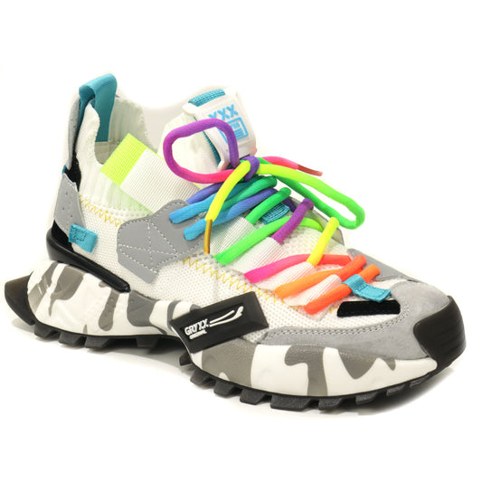 GRYXX Pantofi dama 4S18159W PDPD 13 Z WHITE/MULTICOLOR ID4852-WMLT