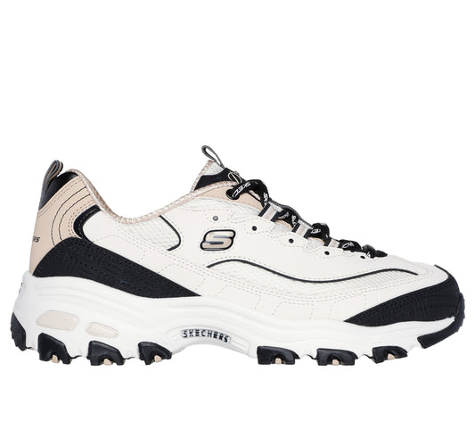 Skechers Pantofi sport dama D'lites Retro Rewind 150536 NATURAL/BLACK ID4859-NTBK