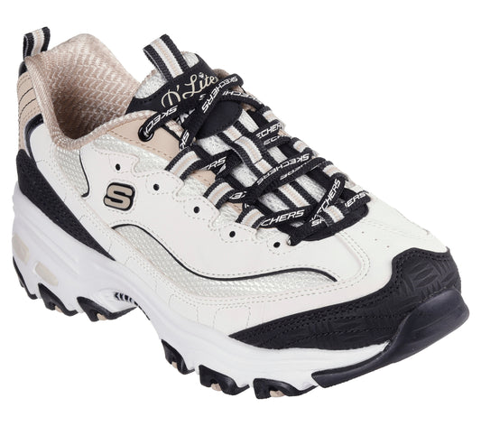 Skechers Pantofi sport dama D'lites Retro Rewind 150536 NATURAL/BLACK ID4859-NTBK