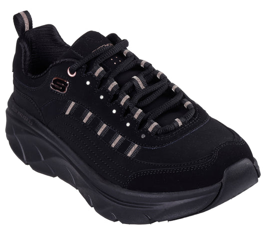 Skechers Pantofi sport dama D'Lux Walker 2.0 Gol 150106 BKRG BKRG BLACK/ROSE GOLD ID4860-BKRG
