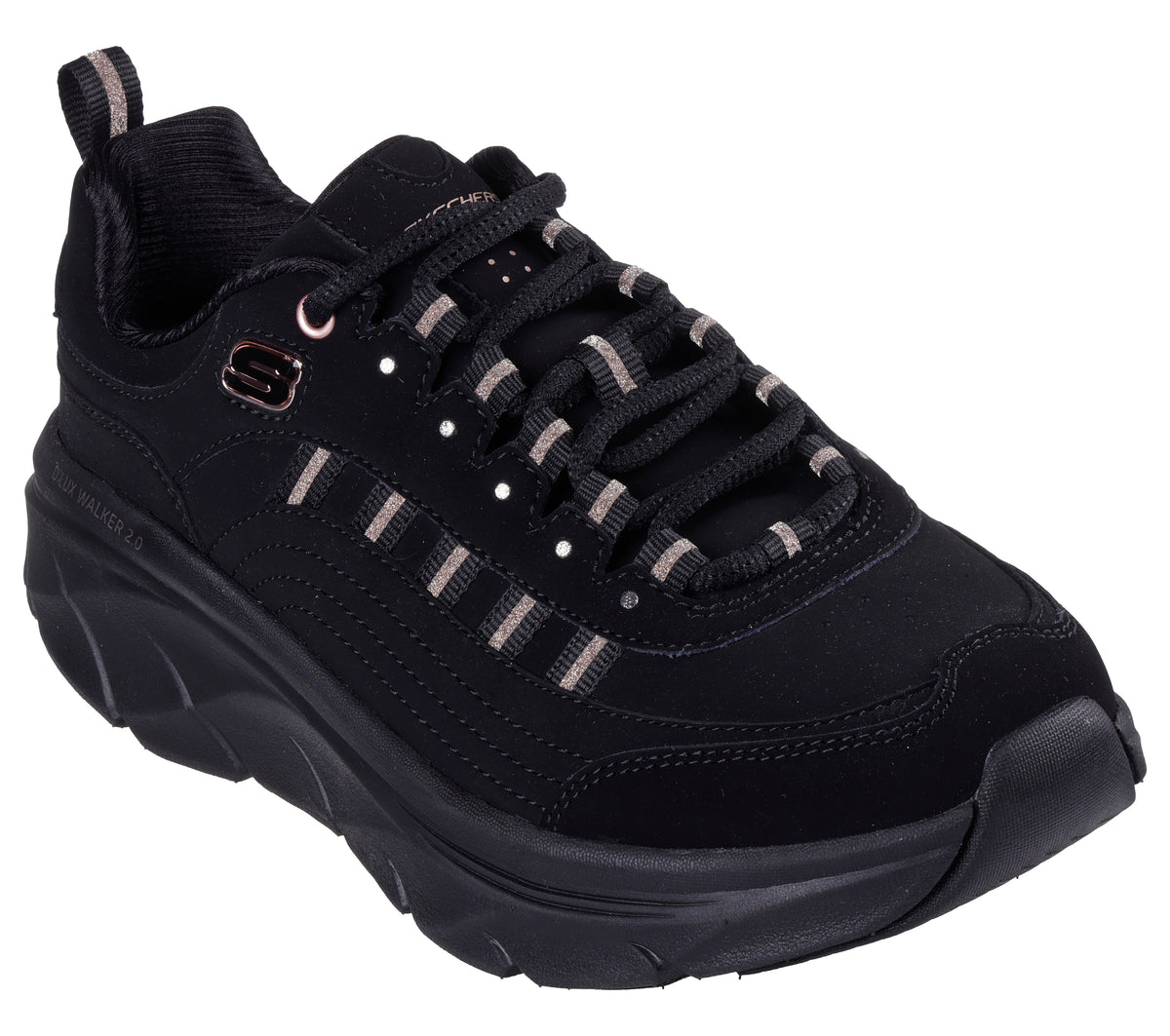Skechers Pantofi sport dama D'Lux Walker 2.0 Gol 150106 BKRG BKRG BLACK/ROSE GOLD ID4860-BKRG