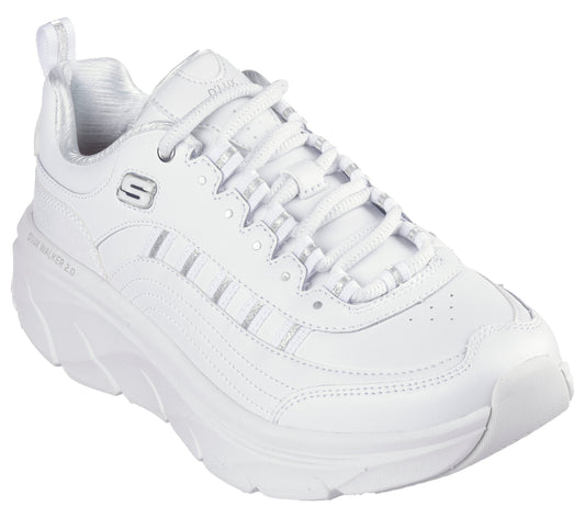 Skechers Pantofi sport dama D'Lux Walker 2.0 Gol 150106 BKRG WHITE/SILVER ID4860-WSL
