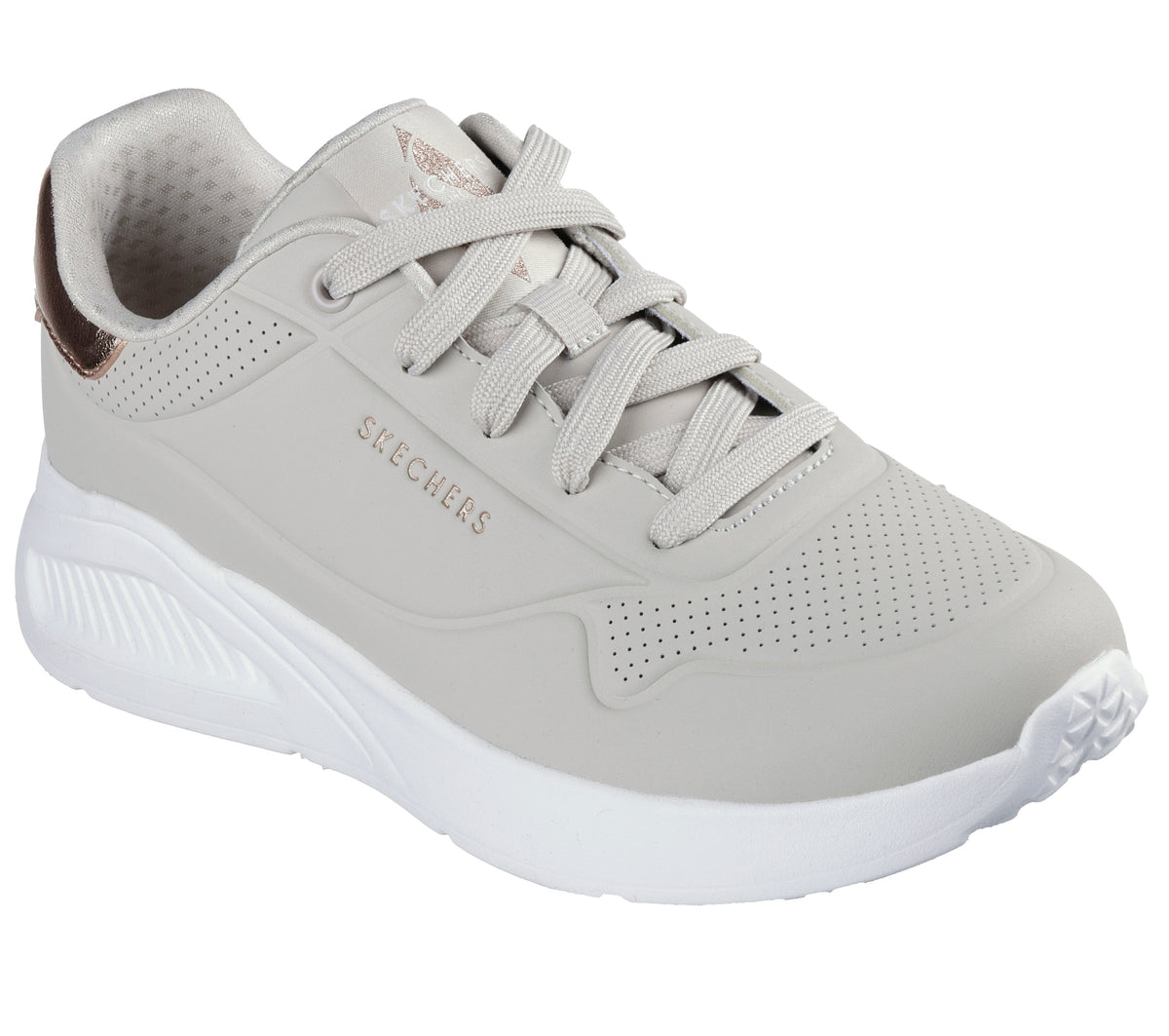 Skechers Pantofi dama sport UNO LITE SHIMMER ALONG 177291 NATURAL ID4869-NAT