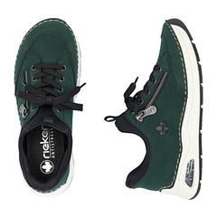 Rieker Pantofi dama 44567 54 verde ID4885-VRD