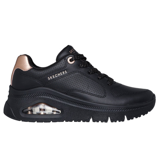 Skechers Sneakers dama UNO ICON IDOLIZED AIR 177767 BBK ID4895-BBK