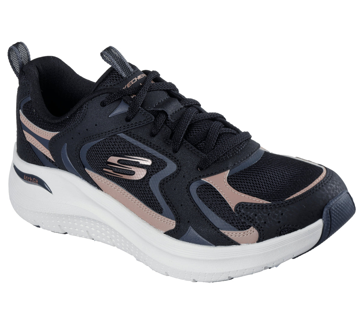 Skechers Pantofi dama sport ARCH FIT 2.0 VINTAGE LUXE 150332 BKRG BLACK/ROSE/GOLD ID4897-BKRG