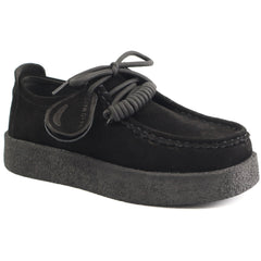 Feeling Pantofi dama  piele naturala T003 negru velur ID4909-NGV