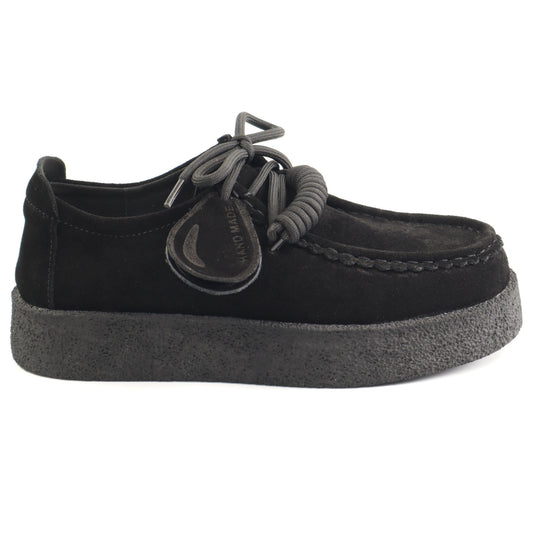 Feeling Pantofi dama  piele naturala T003 negru velur ID4909-NGV