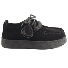 Feeling Pantofi dama  piele naturala T003 negru velur ID4909-NGV