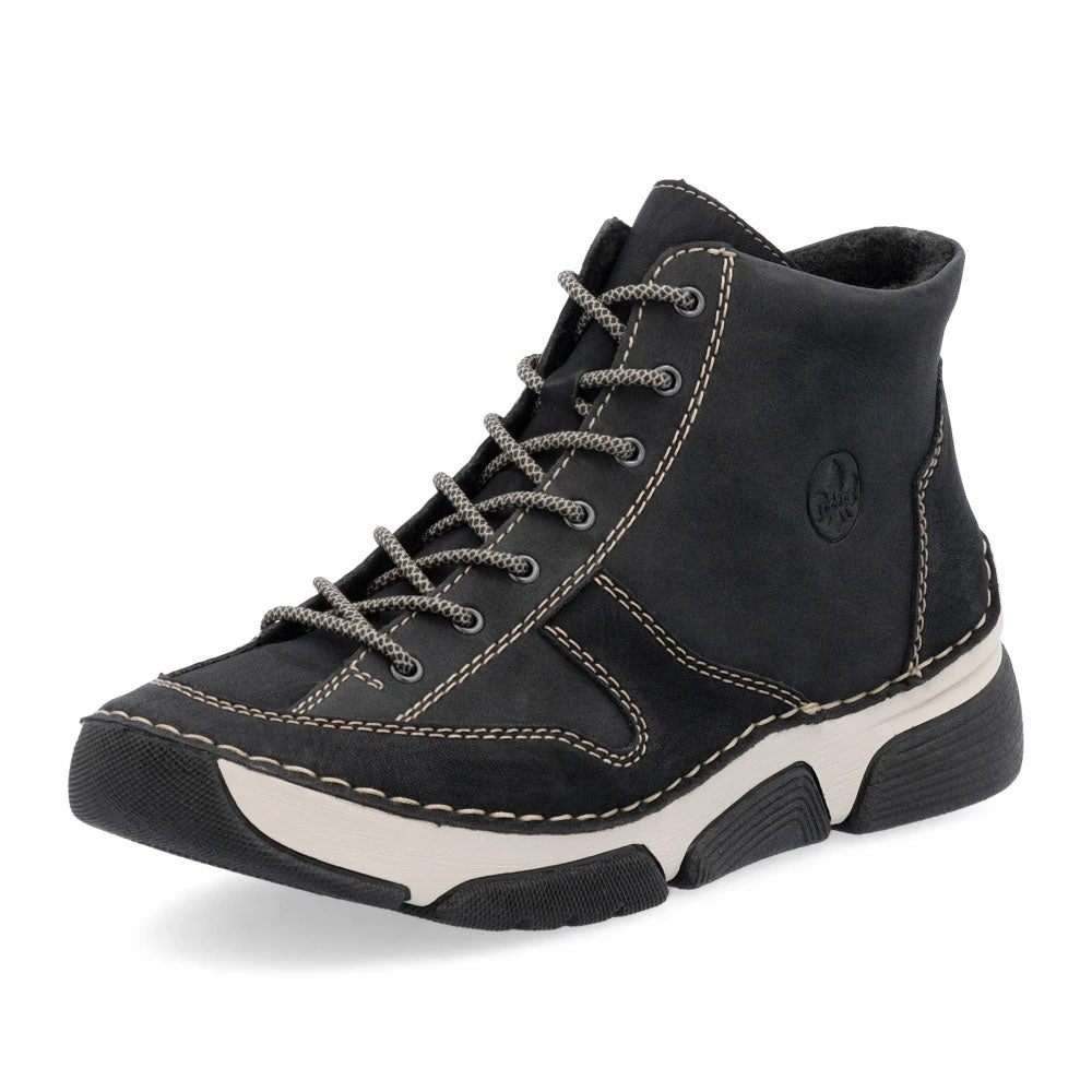 Rieker Ghete dama piele naturala nubuk 45906 00 negru nubuk ID4916-NGN