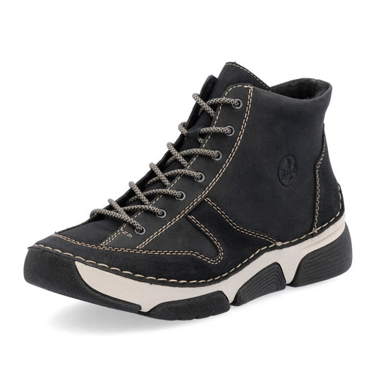 Rieker Ghete dama piele naturala nubuk 45906 00 negru nubuk ID4916-NGN