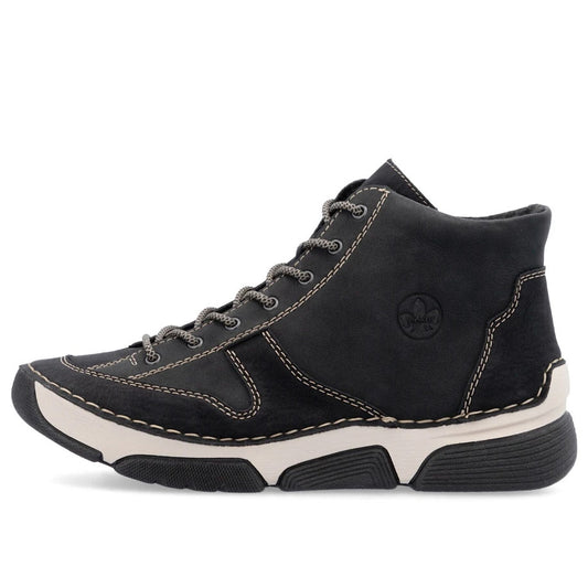 Rieker Ghete dama piele naturala nubuk 45906 00 negru nubuk ID4916-NGN