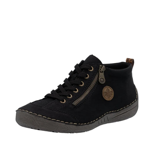 Rieker Ghete dama 52514 00 negru nubuk ID4917-NGN