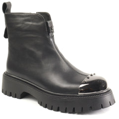 Feeling Ghete dama piele naturala  ZPF4719 Q2328 BLACK ID4929-BLK