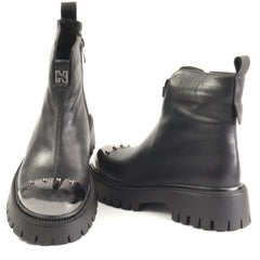 Feeling Ghete dama piele naturala  ZPF4719 Q2328 BLACK ID4929-BLK
