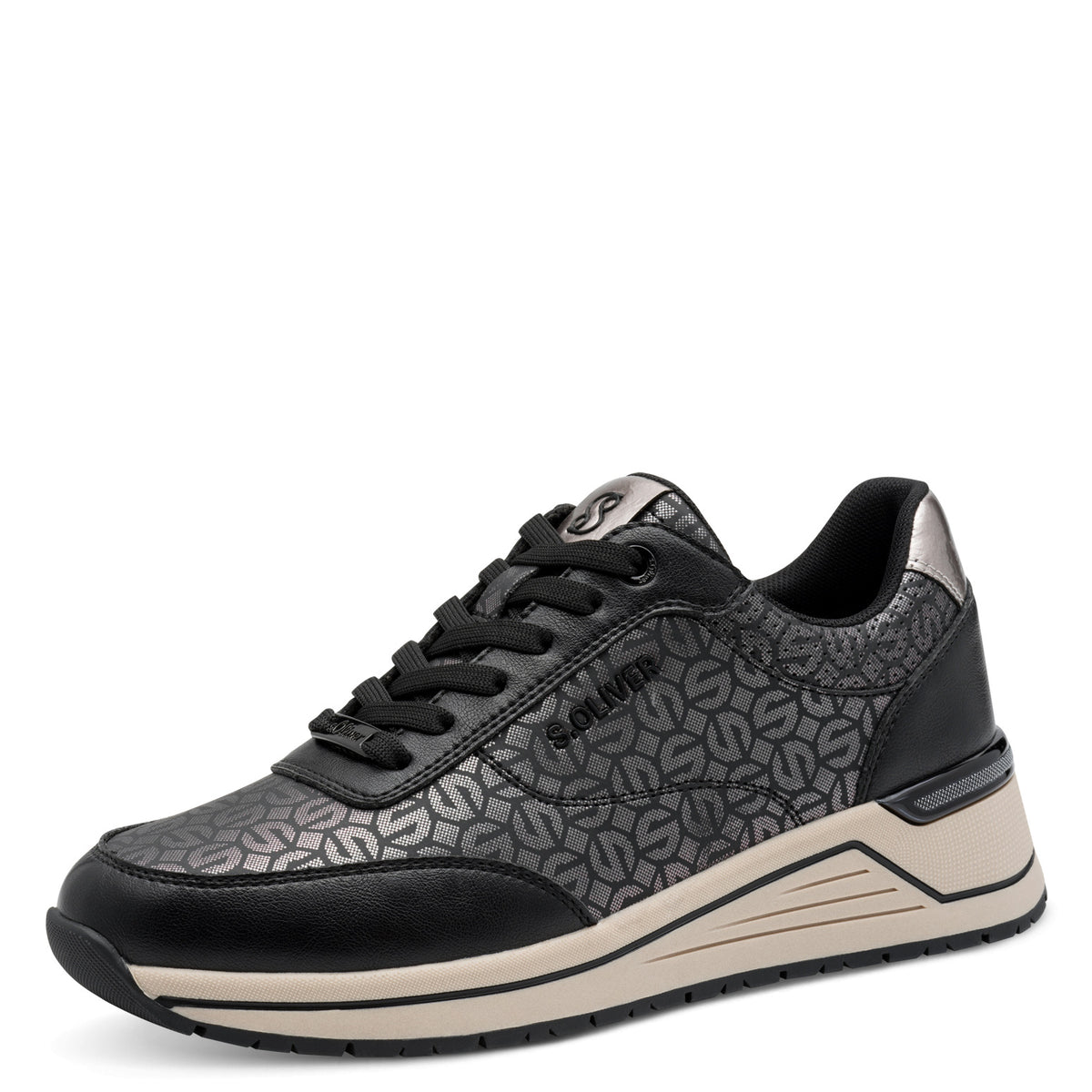 s.Oliver Sneakers dama 5 23613 45 BLACK/PEWTER ID4939-BLKPEW